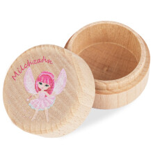 Aolso Milk Teeth Holder, Milk Teeth Box with Tooth Fairy Bag, Wooden Tooth Doors for Children Boys and Girls, Tooth Fairy