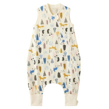 Duomiaomiao Baby Sleeping Bag with Legs, Summer Sleeping Bag with feet 0.5 TOG, 100% Cotton Baby Wearable Blanket Baby Sleeping Bag 1-2 years
