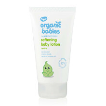 Green People Organic Babies Softening Baby Lotion 150ml | Natural & Organic Face & Body Moisturiser for Babies | Scent Free, Eczema-Friendly & Gentle