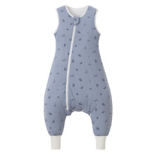 Nivolltha Super Soft Baby Sleeping Bag with Feet 1.5 TOG, 100% Cotton Warm All Season Toddler Sleep Sack with Feet, Ocean, Size L