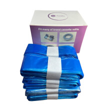 8 Pack Nappy Bin Refills, Nappy Bags, 6.5m long, Nappy Bin Liners, hold upto 320 nappies, Diaper Bin Pail Disposal Bags,Compatible with Angelcare and