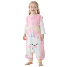 COOKY.D Unisex Baby Sleeping Bag with Feet,Wearable Breathable Toddler Blanket, Animal Sleeveless Sleepsuit for 1-3 Years,Monstre Rose