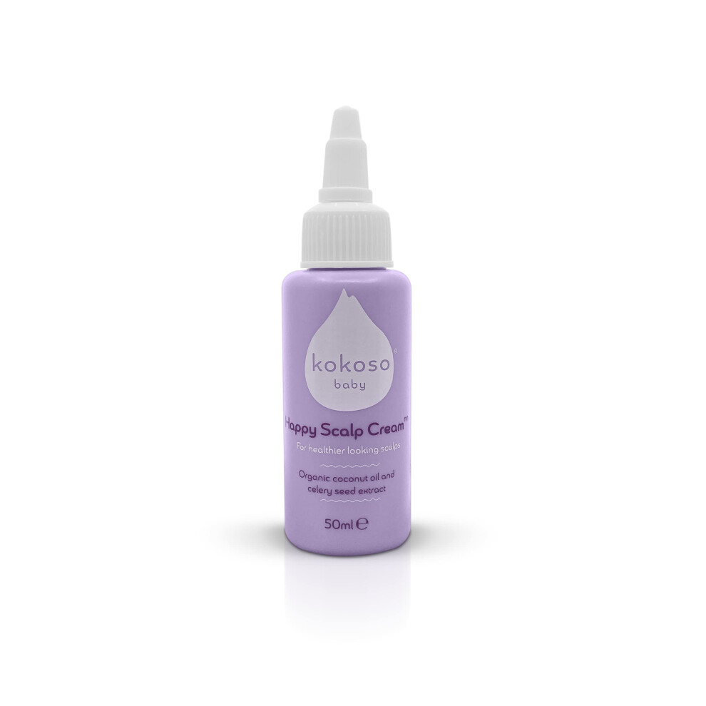 Baby Happy Scalp - Safe, Natural, Effective Scalp Treatment For Delicate Baby Scalps - For Dry, Oily And Sensitive Scalps (50Ml) Cream Kokoso