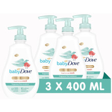 Baby Dove Fragrance-Free Head to Toe Wash - Gentle & Soothing Hair and Body Wash for Babies, Nourishing & Moisturising for Sensitive Skin, Tear-Free