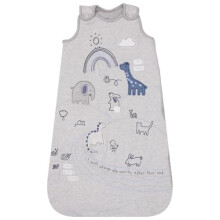 Ex UK Store Baby Winter Sleeping Bag 2.5 Tog 100% Cotton Sizes Newborn to 24 Months Boys Girls (AS 152 - With My Friends Grey / 12-18M)