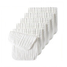 Baby Muslin Squares 6 Pack 100% Cotton 50x25cm Muslin Cloths for Newborn, Super Soft and Absorbent Face Cloths, Ideal for Wiping, Cleaning & Covering