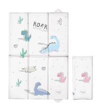 Foldable Baby Travel Changing Mat Soft Waterproof Portable Diaper Nappy Changer (Dino)