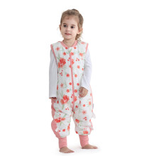 LAT LEE AND TOWN Baby Sleeping Bag with Feet 2.5 TOG Baby Sleeping Sack with Legs Autumn Winter Sleeveless Wearable Blanket for Infant Toddler (Pink,