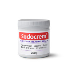 Sudocrem Antiseptic Healing Cream, Zinc Oxide Cream for Nappy Rash, Eczema, Acne, and Minor Burns, 250g (Pack of 1)