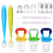 ButterFox earphones13 Pack Baby Food Feeder Set,Baby Fruit Feeder Pacifier Set, Safe BPA-Free Silicone Baby Pacifier Fresh Food Feeder, Fresh Food Fe