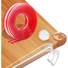 Clear Edge Protector Strip with 4 Corner Protectors for Kids Safe, Baby Proofing Kit for Furniture Edges & Corners, Strong Adhesive Safety Guard with