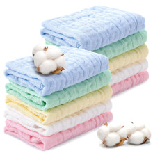 Zuimei 10 Pack Muslin Cloths For Baby Muslin Squares Baby Washcloths Natural Cotton Baby Wipes Baby Essentials for Newborn Baby Wiping Bathing Feedin