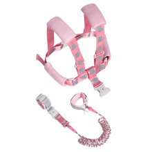 TOPWAYS Toddler Reins, Boy Girls Baby Walking Harness, 3in1 Toddler Anti Lost Leash with Lock and Reflective Anti Lost Safety Wrist Link Belt (Rabbit