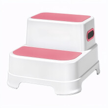 WY8 Dual Height Step Stool for Kids, Non-Slip 2 Step Stool for Toddlers with Built-in Handles, Perfect for Potty Training, Bathroom, Kitchen, Sturdy