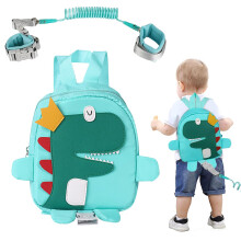 RIGHTWELL Baby Safety Harnesses, 4 in 1 Baby Walking Wristband with Backpack, 360Rotate Anti Lost Wrist Link Belt, Baby Reins Walking Harness for Ki