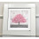 Blossom Tree Liquid Glitter Wall Art 55Cm Pink 1
