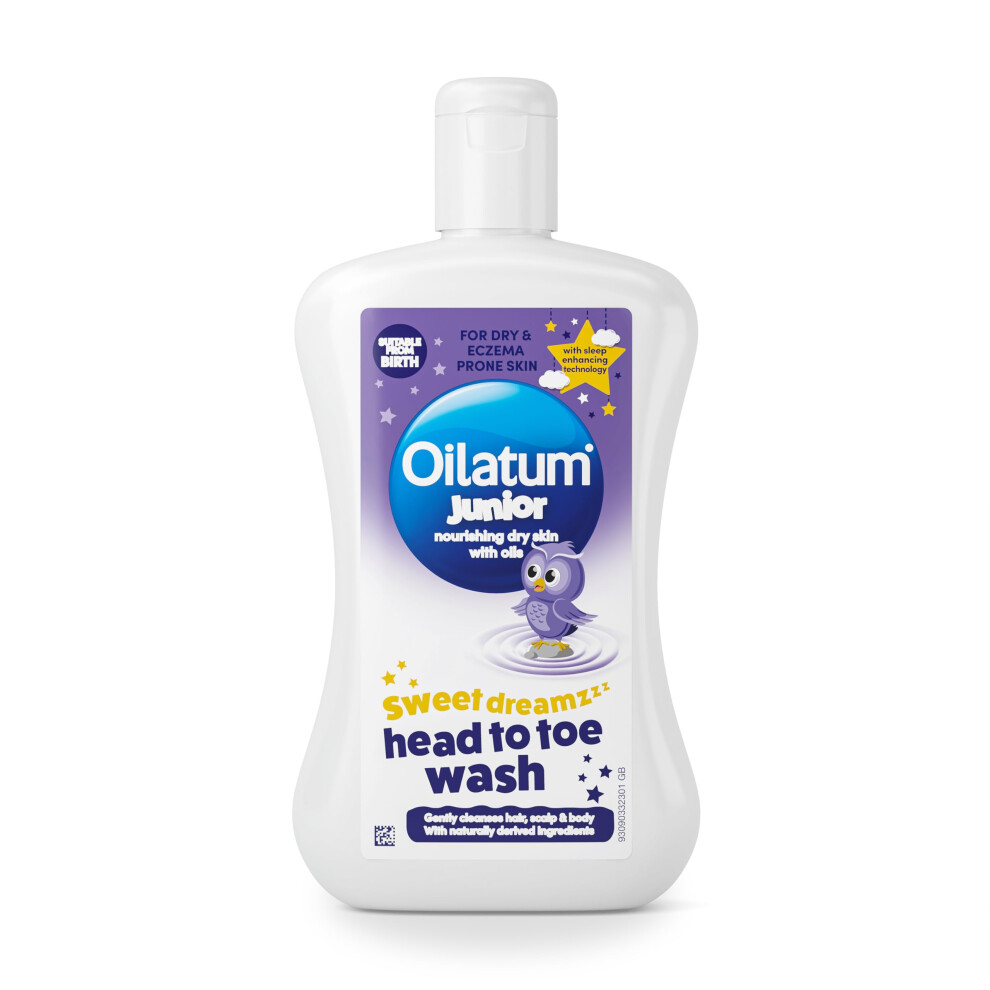 Junior Sweet Dreamz Head To Toe Wash, For Dry, Sensitive And Eczema-Prone Skin, Soothing And Hydrating Cleanser For Kids, Dermatologist Recom Oilatum