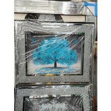 Crystal Blue Blossom Tree Art 45x45Cm