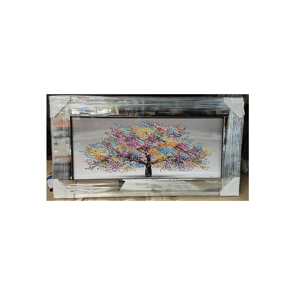 Biznest Blossom Tree Multicolor Glitter Art 85X45cm - Image 2