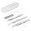 Kit d'extraction de tiques: acier inoxydable+plastique, 12 cm 14