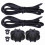 2pcs Rear Trunk Parcel Shelf String – Black Nylon, Fits MK6 & R20 13