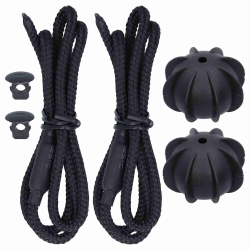 2pcs Rear Trunk Parcel Shelf String – Black Nylon, Fits MK6 & R20 2
