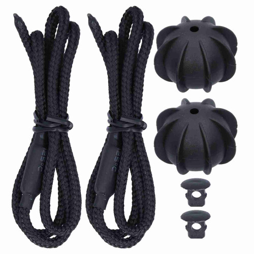 2pcs Rear Trunk Parcel Shelf String – Black Nylon, Fits MK6 & R20
