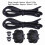 2pcs Rear Trunk Parcel Shelf String – Black Nylon, Fits MK6 & R20 5