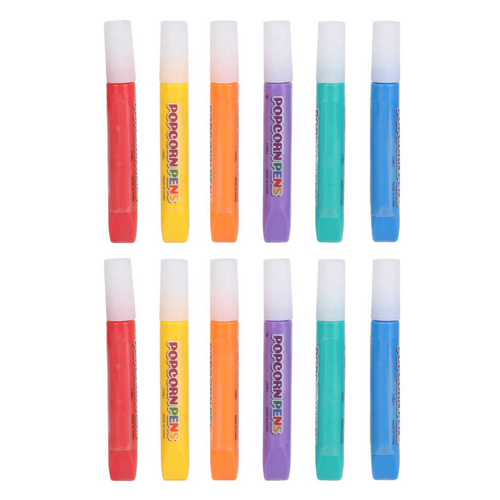 12pcs DIY Bubble Popcorn Drawing Pen Popcorn Color