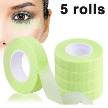 5 Rolls Eyelash Extension Tape Adhesive Breathable Microporous Fabric Tape Eyelash Grafting Tape Makeup Eyelash Tape for Taping Eyelid Sticker Diy Tw