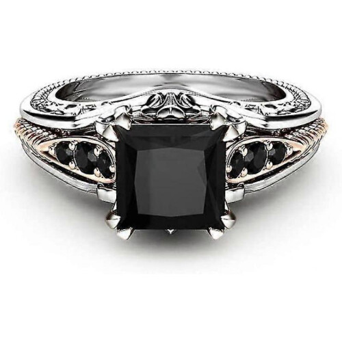 Eternal 925 Sterling Silver Black Tourmaline Ring TW