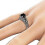 Eternal 925 Sterling Silver Black Tourmaline Ring TW 3