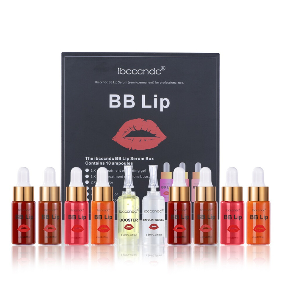 Bb Lip Serum Kits for Lip Coloring Moisturizing Microneedle Treatment Gift