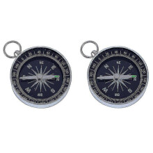 4x Silver Portable Pocket Compass for Outdoor Camping Hiking Sports Navigation 2pcs Tw