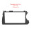 Cornice nera in ABS da 2Din per Actyon/Kyron 178x102mm 6