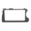 Cornice nera in ABS da 2Din per Actyon/Kyron 178x102mm 2