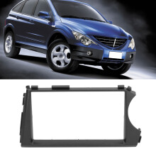 Cornice nera in ABS da 2Din per Actyon/Kyron 178x102mm