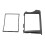 Cornice nera in ABS da 2Din per Actyon/Kyron 178x102mm 15