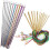 23 Pieces Tunisian Crochet Hooks Set with Bead Carbonized Bamboo Hook TW 1