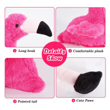 Flamingo en peluche danseur - Rose 35 cm / 13,8 po