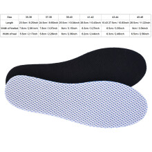 Semelle intérieure en éponge respirante double-face, gris 39-40