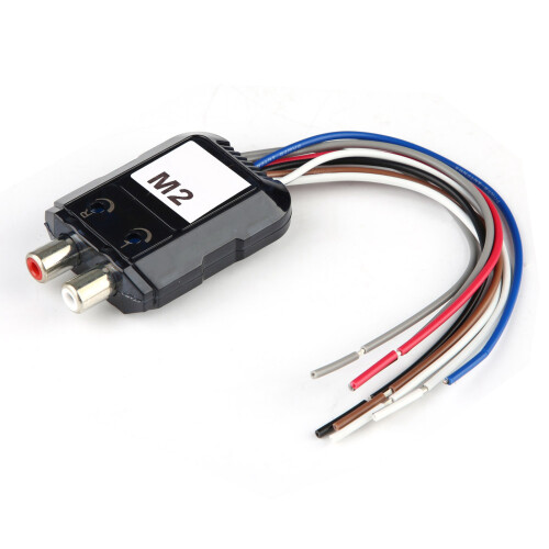Convertitore High-Low per autoradio a 2 canali, nero