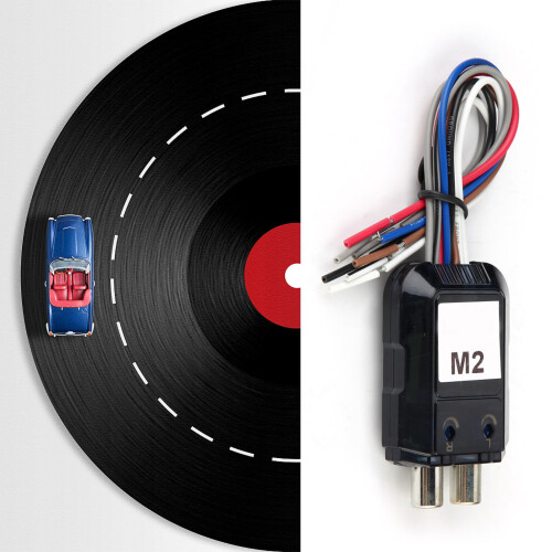 Convertitore High-Low per autoradio a 2 canali, nero 2