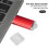 Clé USB rouge de 64 Go, boîtier transparent 3