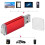 Clé USB rouge de 64 Go, boîtier transparent 16
