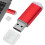 Clé USB rouge de 64 Go, boîtier transparent 10