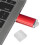 Clé USB rouge de 64 Go, boîtier transparent 9
