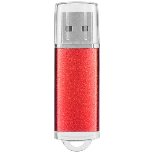 Clé USB rouge de 64 Go, boîtier transparent 1