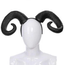 (black horns) Funny Horns And Horns Halloween Head Ornament Tw