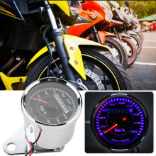 Universal-Motorrad Retro-Modifikation LED-Tacho Geschwindigkeitsmesser Digital Meilenmesser Anzeige